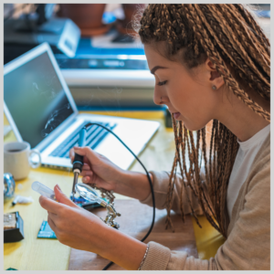 Woman working